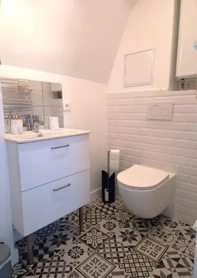 Salle de bains dans l'établissement Les Bons Enfants 8