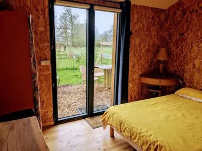 Un ou plusieurs lits dans un hébergement de l'établissement chambre du Saussay