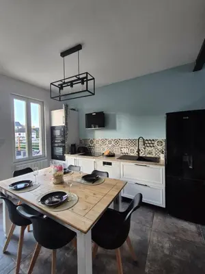 Cuisine ou kitchenette dans l'établissement Le Millésime