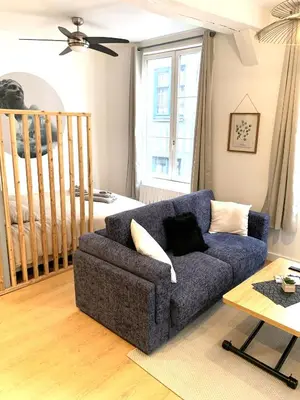 Coin salon dans l'établissement Les Bons Enfants 2