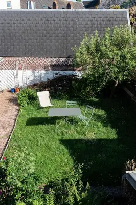 Jardin de l'établissement La Montpensier - maison dans le centre ville d'Eu