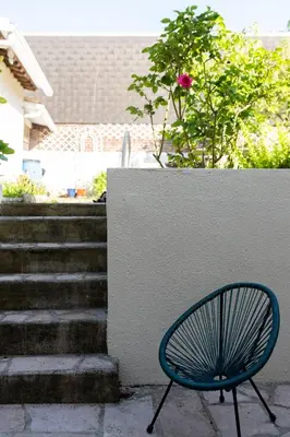 Jardin de l'établissement La Montpensier - maison dans le centre ville d'Eu