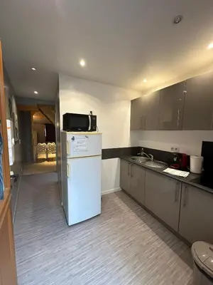 Cuisine ou kitchenette dans l'établissement Le Barock