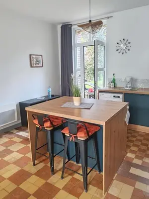 Cuisine ou kitchenette dans l'établissement Maison en briques au 10