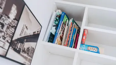 Bibliothèque dans l'appartement