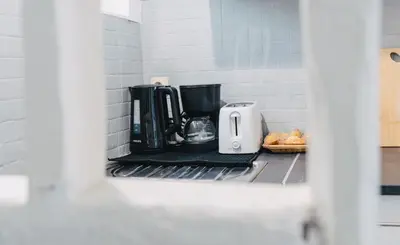 Cuisine ou kitchenette dans l'établissement Dieppe Cosy duplex à 2 min du Port et Restaurants Plage à 300m