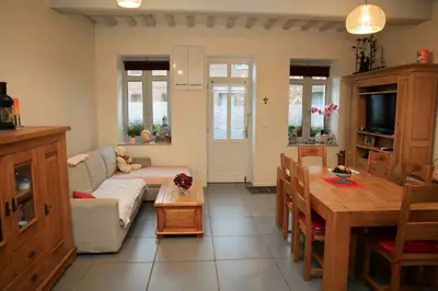 Coin salon dans l'établissement Vives les vacances