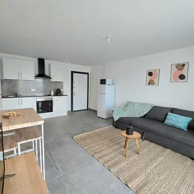 Cuisine ou kitchenette dans l'établissement Urban Zen - Freneuse