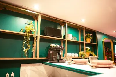 Cuisine ou kitchenette dans l'établissement L'Instant Boudoir - Parenthèse élégante à Rouen