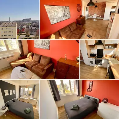 Coin salon dans l'établissement Appartement 3 Chambres & Dernier étage
