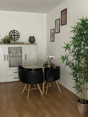 Cuisine ou kitchenette dans l'établissement Charmant 2P Cosy Bord de Seine avec terrasse