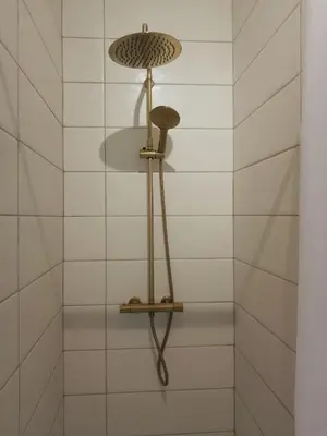 Salle de bains dans l'établissement Le Clos doré Baie de Somme