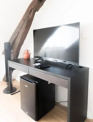 Télévision ou salle de divertissement dans l'établissement Appartement confort à Rouen