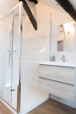 Salle de bains dans l'établissement Appartement confort à Rouen