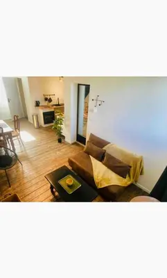 Coin salon dans l'établissement Terre Sauvage Baie de Somme