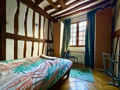 Un ou plusieurs lits dans un hébergement de l'établissement Lylylodge - T3 Rouen city center