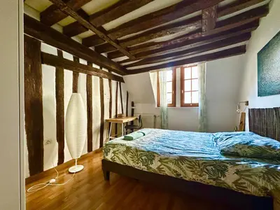 Un ou plusieurs lits dans un hébergement de l'établissement Lylylodge - T3 Rouen city center