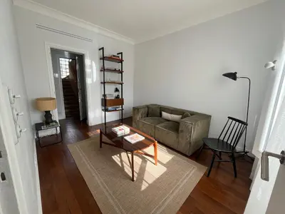 Coin salon dans l'établissement Superbe Appartement Central