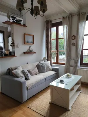 Coin salon dans l'établissement Appartement Cosy avec jardinet