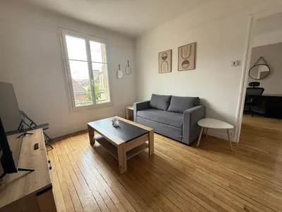 Coin salon dans l'établissement Chez Rami - Charmant T3 - Rue Jacoby