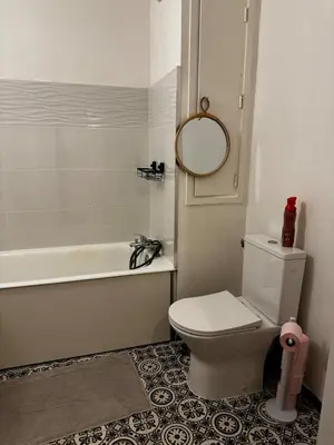 Salle de bains dans l'établissement Apartment in Cergy Prefecture