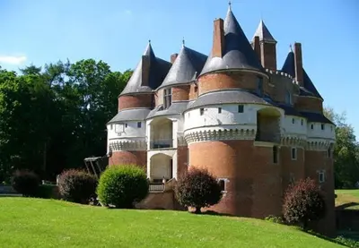 Jardin de l'établissement maison familiale ancien corps ferme baie de somme