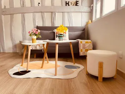 Coin salon dans l'établissement Notre coin secret - Jolie duplex au fil du Robec - 386