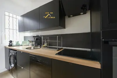 Cuisine ou kitchenette dans l'établissement Casa