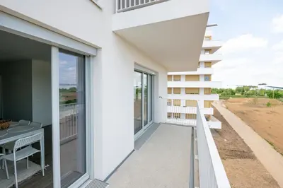 Balcon ou terrasse dans l'établissement Les Doux Épis - appt proche gare RER