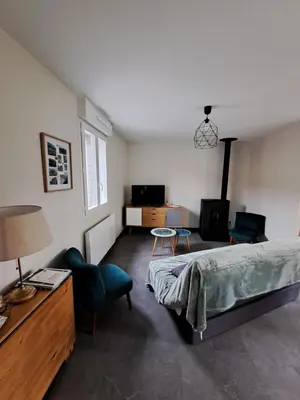 Télévision ou salle de divertissement dans l'établissement Gîte Ô Bo Bois