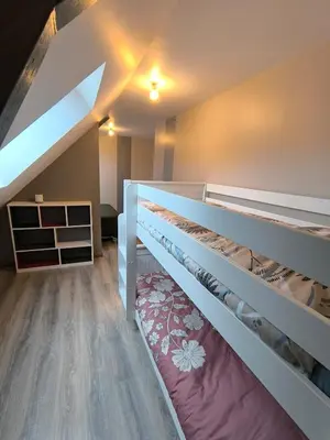 Un ou plusieurs lits dans un hébergement de l'établissement Maison proche Baie de Somme mer campagne