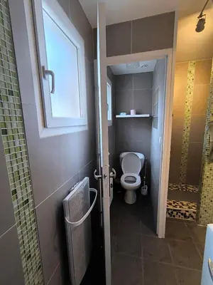 Salle de bains dans l'établissement Maison proche Baie de Somme mer campagne