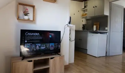 Cuisine ou kitchenette dans l'établissement Le Reflet des Hortillons