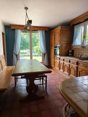 Cuisine ou kitchenette dans l'établissement Chez Claudia
