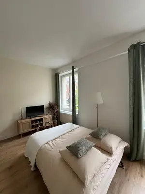 Un ou plusieurs lits dans un hébergement de l'établissement Studio au cœur d Amiens
