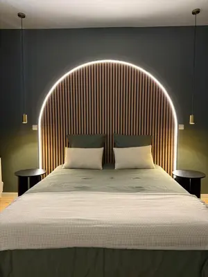 Un ou plusieurs lits dans un hébergement de l'établissement Évasion spa près de Giverny