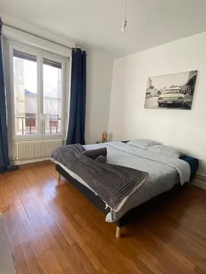 Un ou plusieurs lits dans un hébergement de l'établissement Spacieux & Lumineux - centre Amiens avec Parking