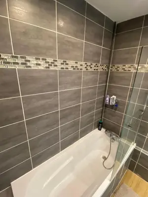 Salle de bains dans l'établissement Spacieux & Lumineux - centre Amiens avec Parking