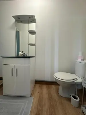 Salle de bains dans l'établissement Appartement Mers Les Bains