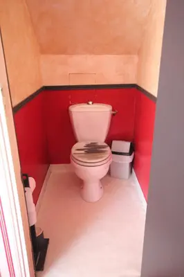 Salle de bains dans l'établissement ferme du bois d'Hantecourt