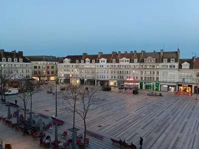 Vue générale sur Beauvais ou vue de la ville depuis l'appartement