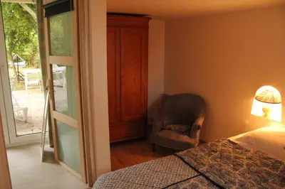 Un ou plusieurs lits dans un hébergement de l'établissement Gîte proche de Giverny