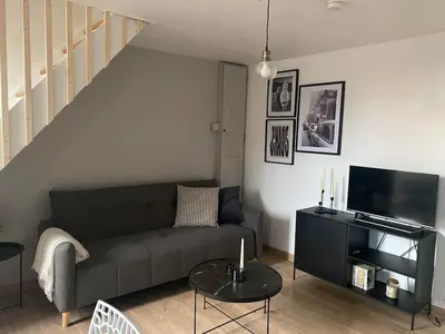 Télévision ou salle de divertissement dans l'établissement Duplex en plein coeur de Dieppe