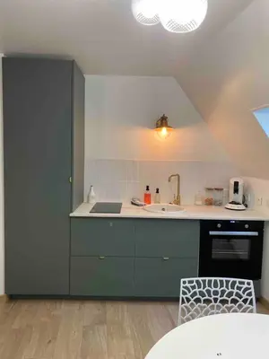 Cuisine ou kitchenette dans l'établissement Duplex en plein coeur de Dieppe