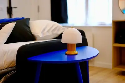 Un ou plusieurs lits dans un hébergement de l'établissement Rouen - Magnifique studio