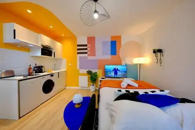 Cuisine ou kitchenette dans l'établissement Rouen - Magnifique studio