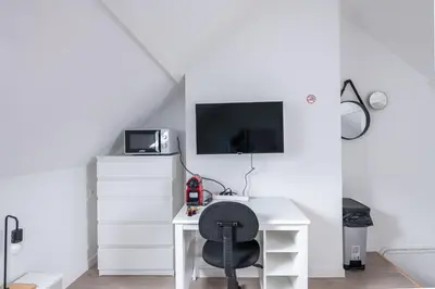 Télévision ou salle de divertissement dans l'établissement Studio moderne proche centre ville & Gare