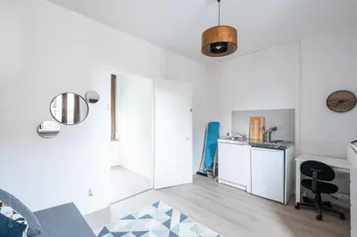 Cuisine ou kitchenette dans l'établissement Studio cosy proche Centre ville & Gare