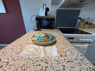 Cuisine ou kitchenette dans l'établissement T3 Spacieux en hyper centre de Beauvais