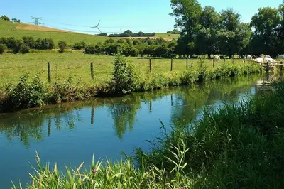 Paysage naturel près de le camping